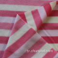 100 polyester özelleştirilmiş renk yumuşak ve esnek şeritler desen aop polar polar kumaş giysi için